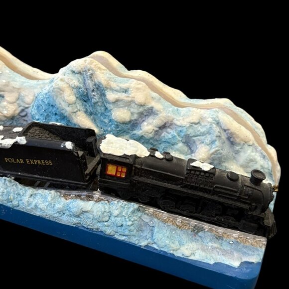 Hallmark Polar Express Snowy Train Scene Figurine Christmas Decor - Picture 2 of 5